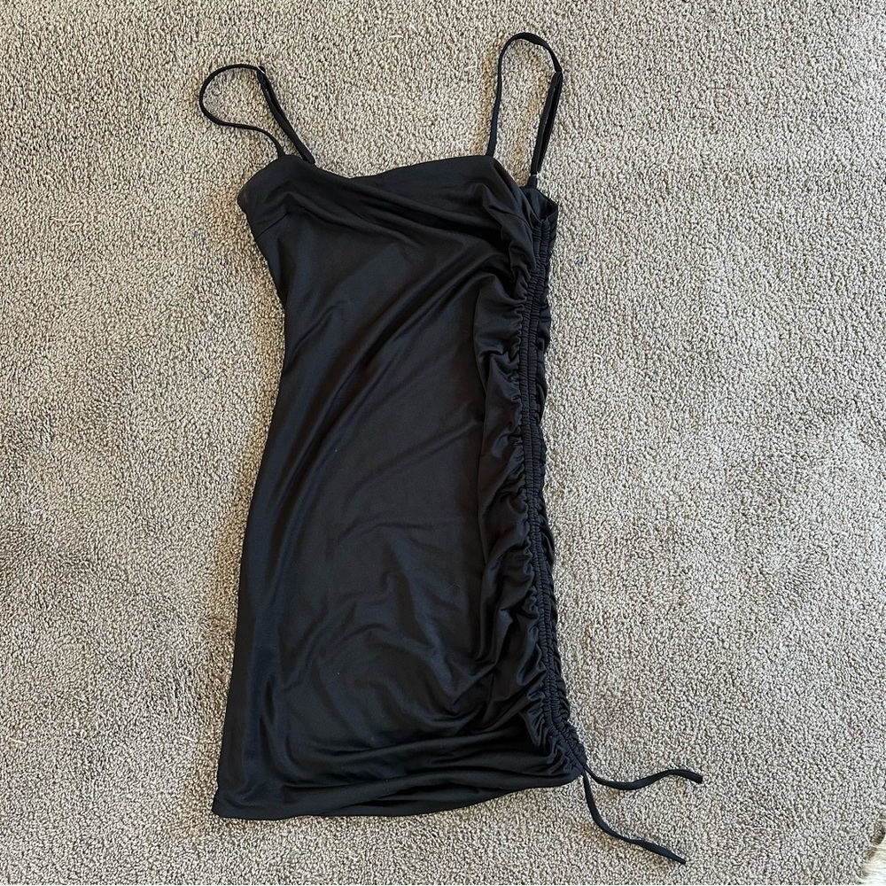 LF Black Mini Dress with Scrunching
